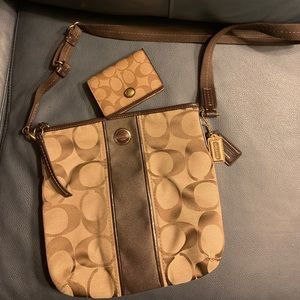 Coach bag and wallet set